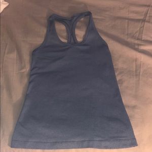 Lululemon tank- cool razorback 2 - size 10 - blue
